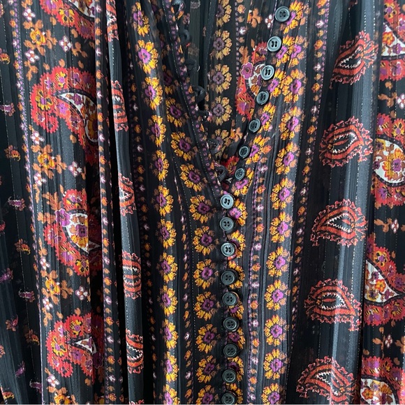 ZARA Boho pattern dress Size SMALL - Picture 2 of 5